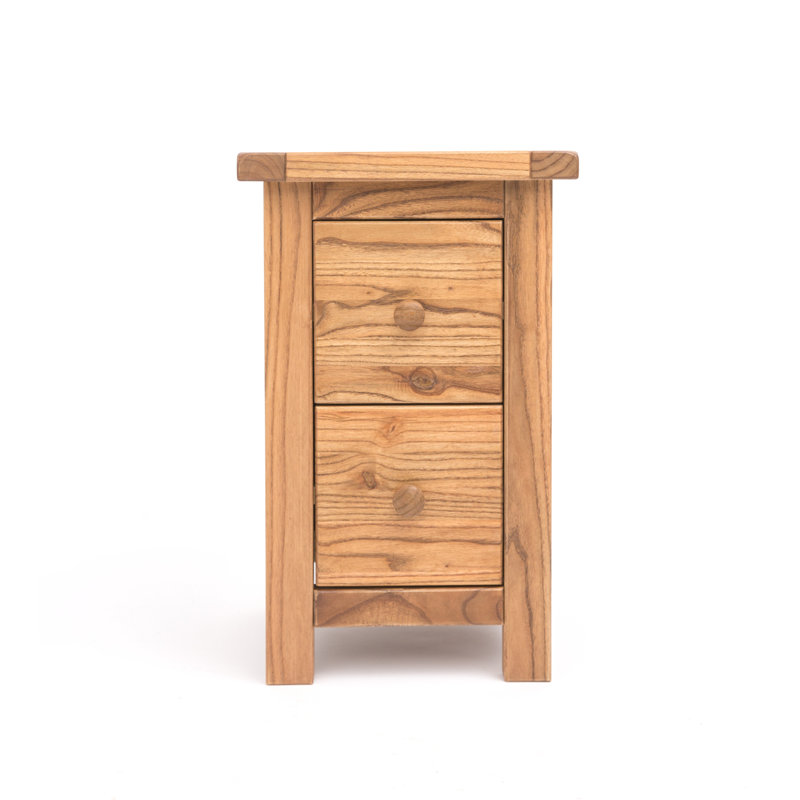 Pompey 35 cm W Bedside Table, Natural