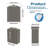 5X3 FT Metal Outdoor Storage Shed, Tool Shed With Peaked Roof Waterproof, Lockable Door Compact Metal Tool Shed For Garden, Backyard, Patio, Sundries And Bike Storage, Gray
