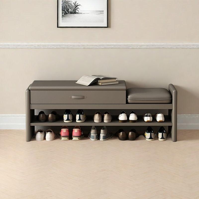 47.2in Shoe Storage Bench, Gray