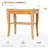 Stylish Bamboo Shower Bench with Practical Storage and Stable Structure
