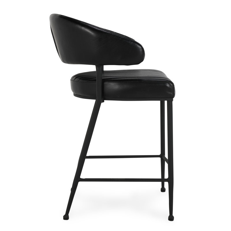 Umbria Stool, Counter Stool (26" Seat Height), Black