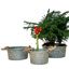 Jardinières galvanisées 3 pièces Sorensen