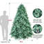  Arbre de Noël non éclairé en épinette bleue PE / PVC, branches à ouverture automatique et support en métal-1740196906