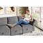 Canapé modulaire moderne à 3 places modulaire, canapé en chenille réversible avec rangement intégré, mobilier modulaire polyvalent pour le salon, ensemble de canapé élégant, matériau durable et facile à nettoyer