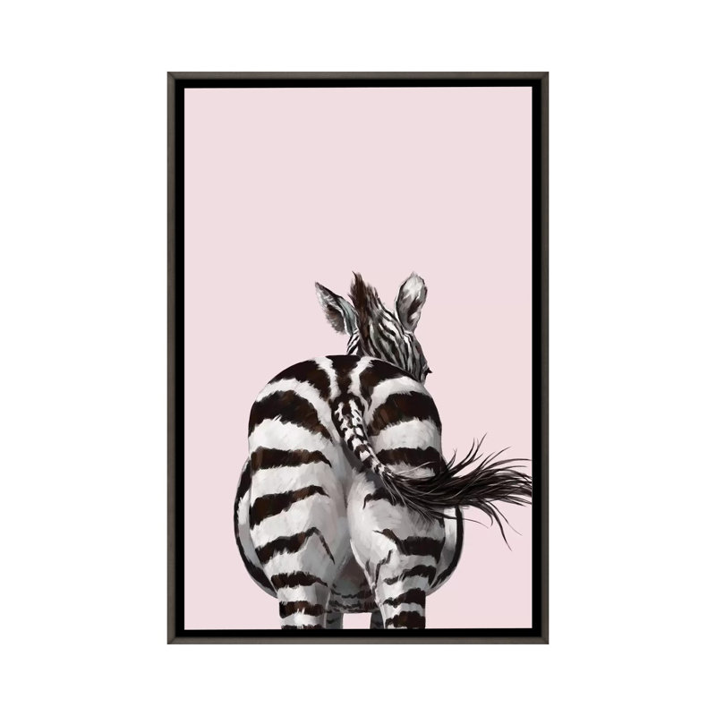 Animals, 40" H x 26" W x 1.5" D, Dark Rustic Wood Framed Canvas