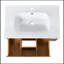 Meuble-lavabo mural simple avec plateau en céramique Warni-507759057-507759058