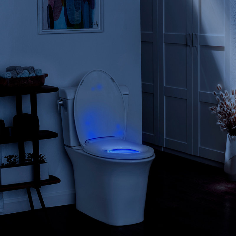 LumaWarm Heated Nightlight Toilet Seat, Elongated, White