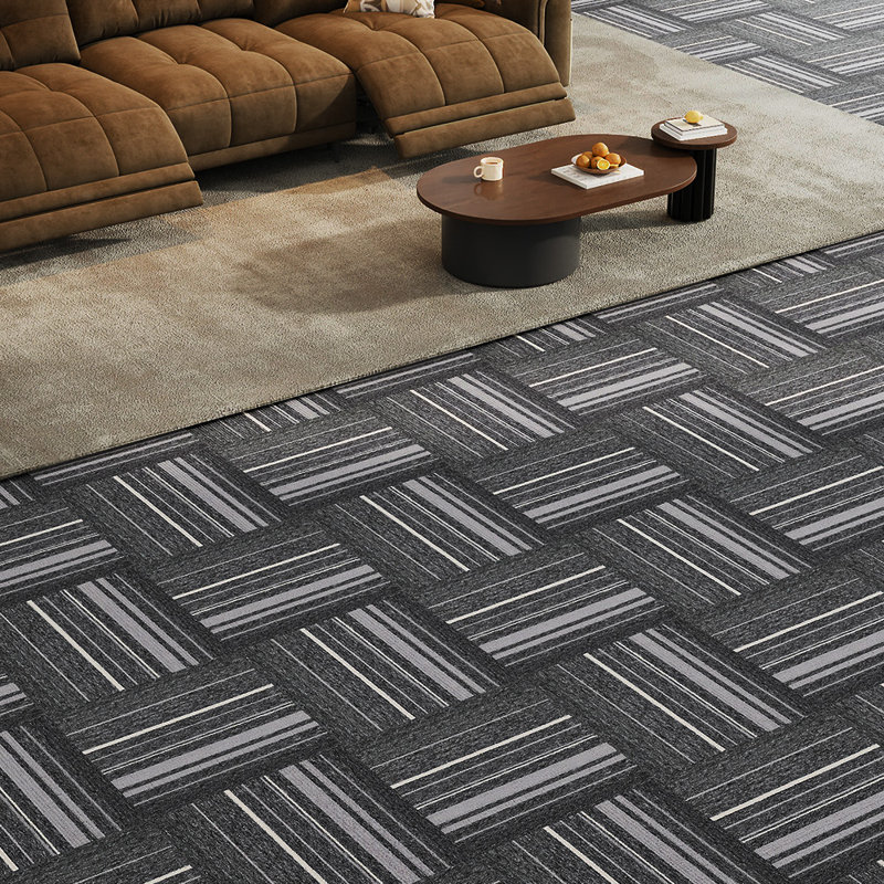 50 cm W x 50 cm L Textured Cut and Loop Mounting / Installation Required Polypropylene Plastic Carpet Tile