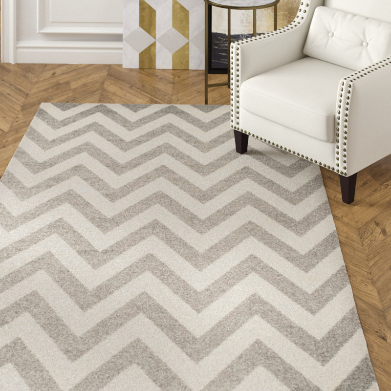 Tapis gris foncé / beige Falstaff, Rectangle 4 pi x 6 pi