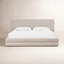 Lit plateforme tapissier Viski Brun Boucle-100964992