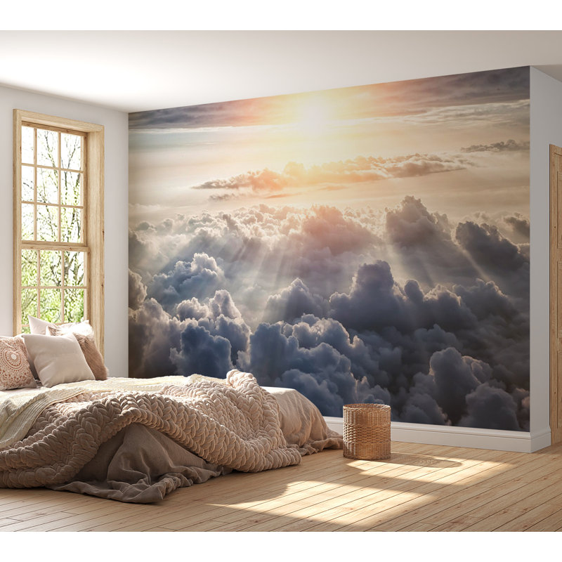 Landscape Wallpaper Wall Mural - Walk In The Clouds, 82" L x 118" W