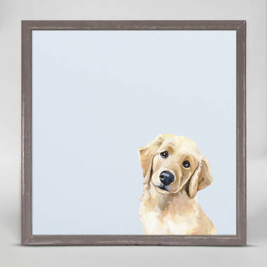 Winston Porter Best Friend Golden Pup Kisses Framed On Canvas by