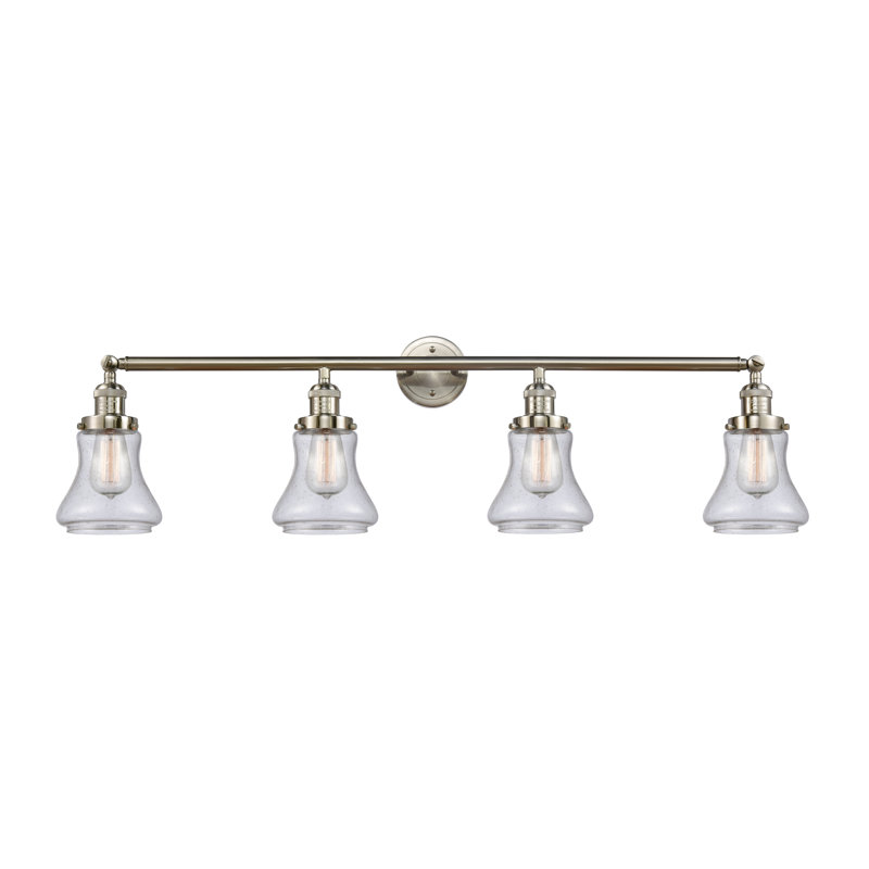 Lumière de vanité de 4-lumière Reyhani, Brushed Satin Nickel, Seedy