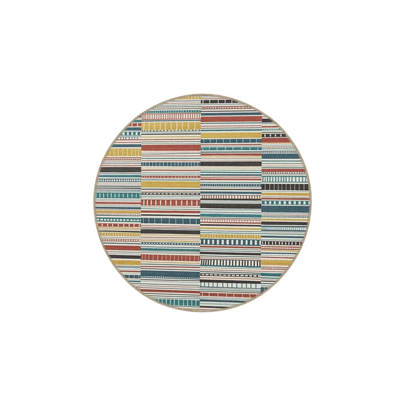 Tapis tissé à rayures, Rectangle 2 pi 4 po x 4 pi