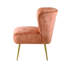 Fauteuil d'appoint à oreilles capitonné Burnt Orange