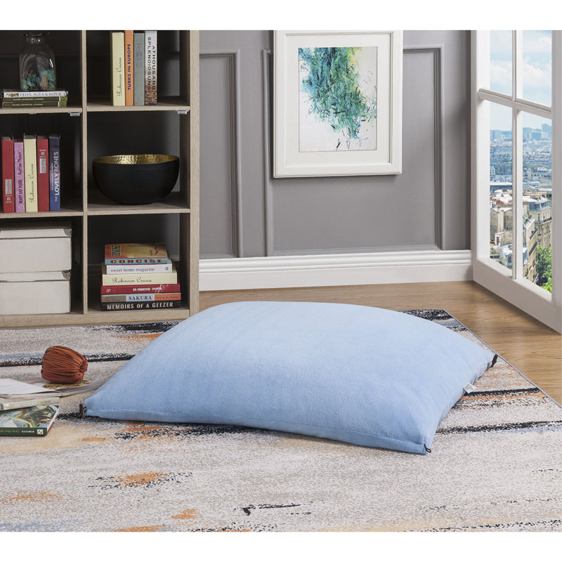 Fauteuil à billes et méridienne standard, Microfibre bleue