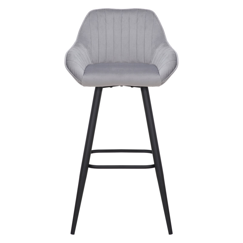 Cortright Bar Stool, Gold Footrest, 76cm 