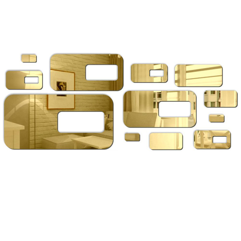 Glam Wall Decor on Acrylic, Gold