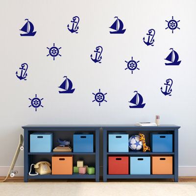 Décalcomanie murale nautique