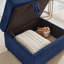 Canapé de rangement moelleux en velours côtelé avec repose-pieds et table, siège supplémentaire pour le salon-839604747