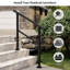 Rampe d'escalier noire d'extérieur-109746048
