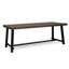 Ensemble repas pour 6 personnes avec chaises empilables en rotin PE et coussins hydrofuges Deanna