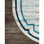 Tapis bleu contemporain Araceli-69564054