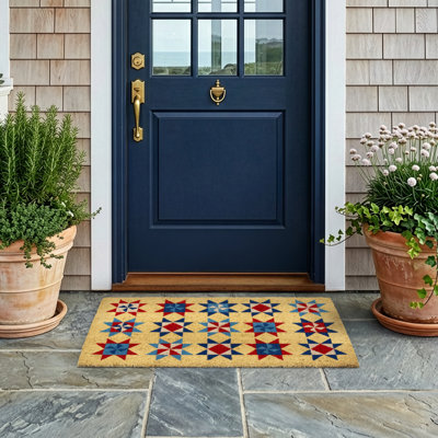 Patriotic Quilt Doormat 18x30