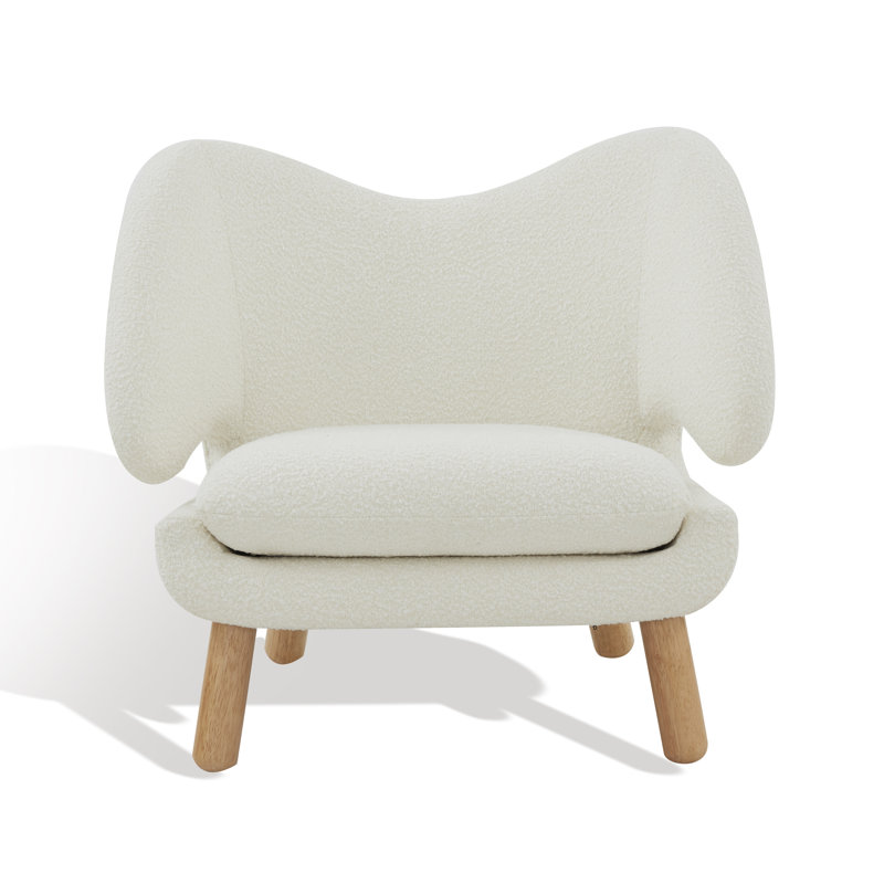 Felicia Contemporary Accent Armchair, Tan, Natural