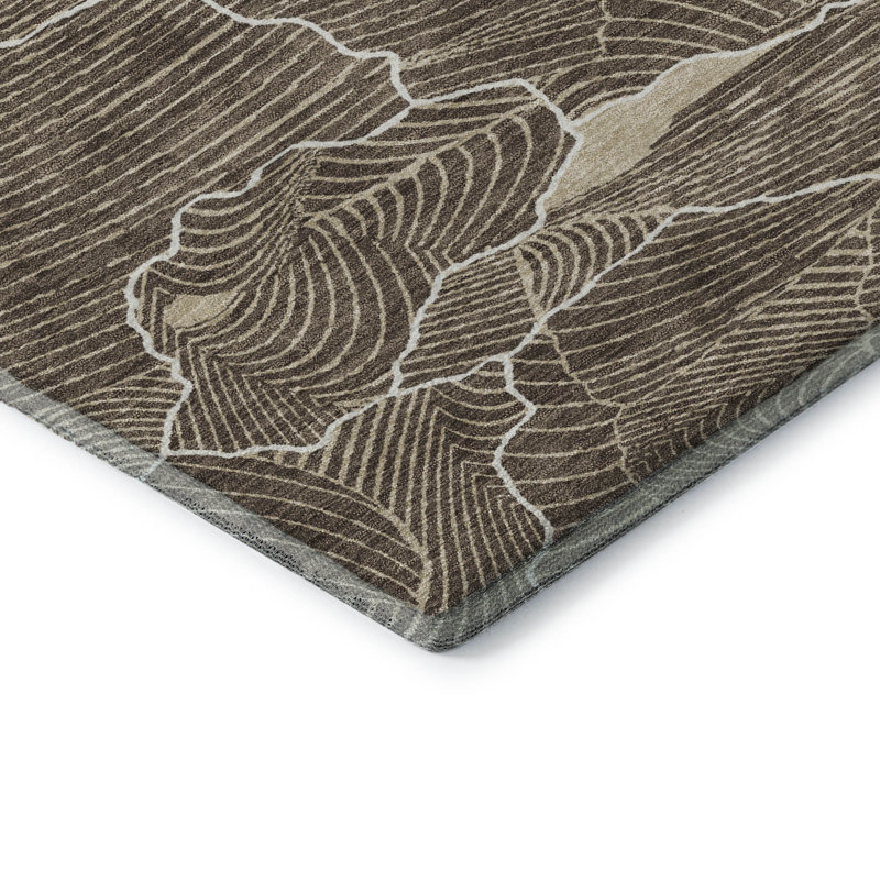 Tapis de qualité supérieure lavable à la machine Cossette AMF1048, Rond 8 pi