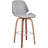 Timeless Swivel Bar Stool with Walnut Wood Base-129028326