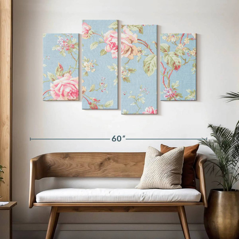 Harnek floral, H 32 po x l 52 po