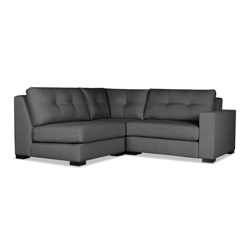 Canapé modulaire Seda, Orienté vers la droite, Charbon de bois Revolution®