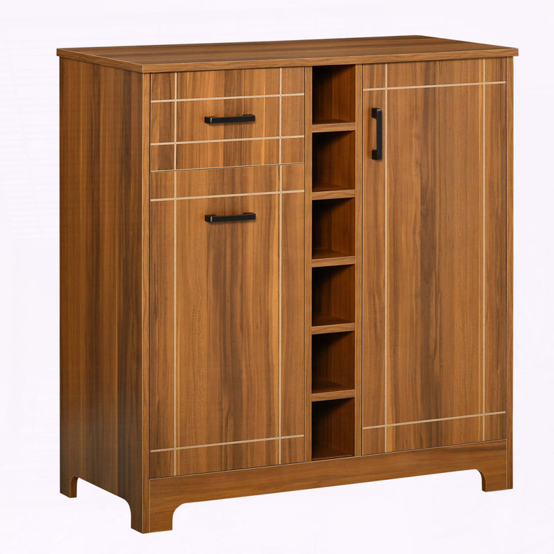 Armoire à vin rétro avec porte-verres