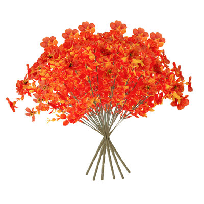 Ensemble de 6 plantes d'eucalyptus artificiel d'automne, 7 fourchettes, faux bouquet d'eucalyptus, décoration florale, A7