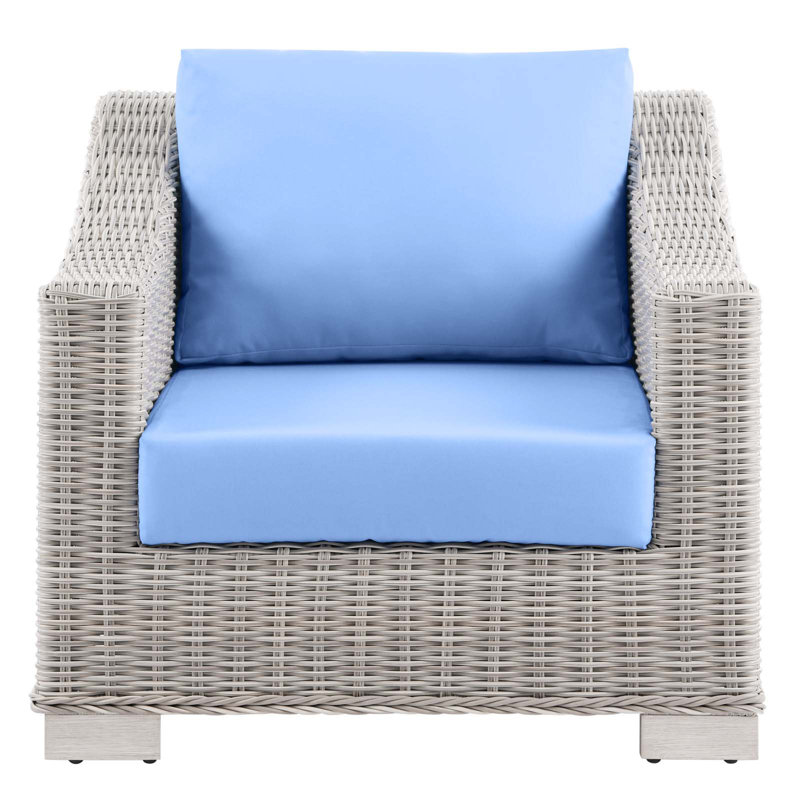 Fauteuil Modway Conway, Bleu clair