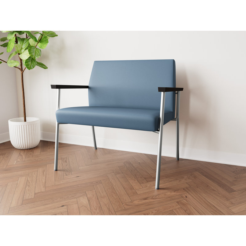 Lesro Chaise de bureau Mystic, Argent, Plot Line acier