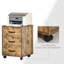 40 cm W 3 -Drawer Wheels / Casters included Mobile Filing Cabinet