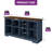 Gebrael 2-Tier Open Shelf Bookcase, 6/8-Cube Storage Organizer, Freestanding Book Storage Shelves For Bedroom, Living Room, Office-502857166-502857161