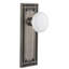 Mission Plate with White Porcelain Door Knob-394904030-398785453