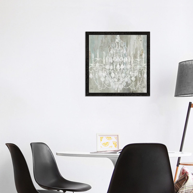 Chandelier by Aimee Wilson - Painting on Canvas, Black Framed, 66.04 cm H x 66.04 cm W