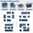 8-Person Outdoor Wicker Sectional Seating Group with Cushions and Fire Pit-2178308-2178309