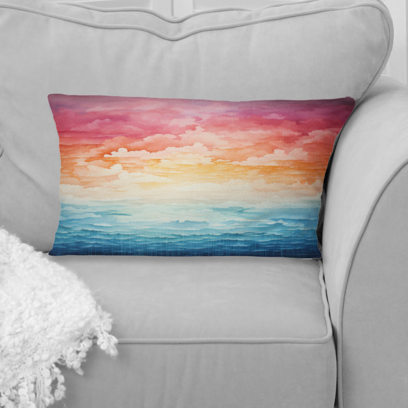Coussin décoratif coloré Sky Photo Infinite Horizons II