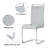 Upholstered Dining Chairs With Chrome Base, Comfortable Kitchen Chairs For Dining Room Or Apartment-1276216577-1276216638