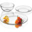 Service de table rond en verre transparent 12 pièces Libbey, service pour 4