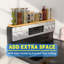 Magnetic Stove Top Shelf For 30" Stoves, Over Oven Shelf Above With Bamboo Spice Rack Organizer, Heat-Resistant, Space-Saving Solution For Kitchen Storage