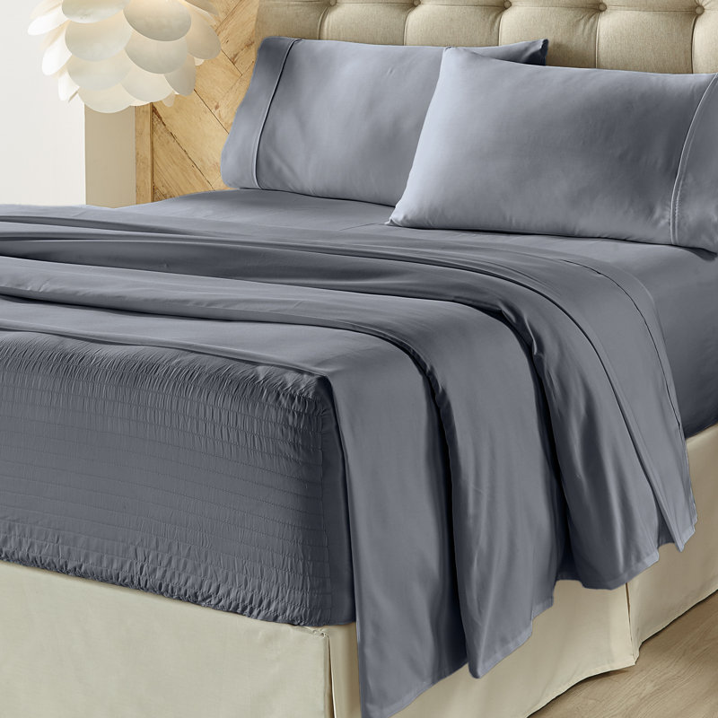 King Sage Solid Cotton Sheet Set
