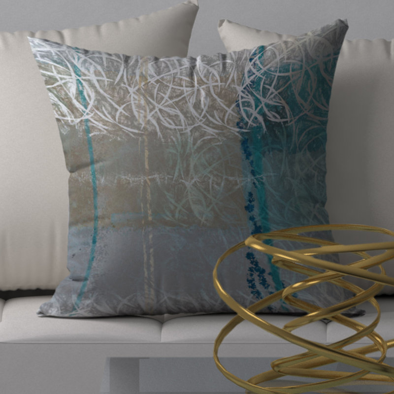 Housse de coussin carrée/insert, 18 po x 18 po