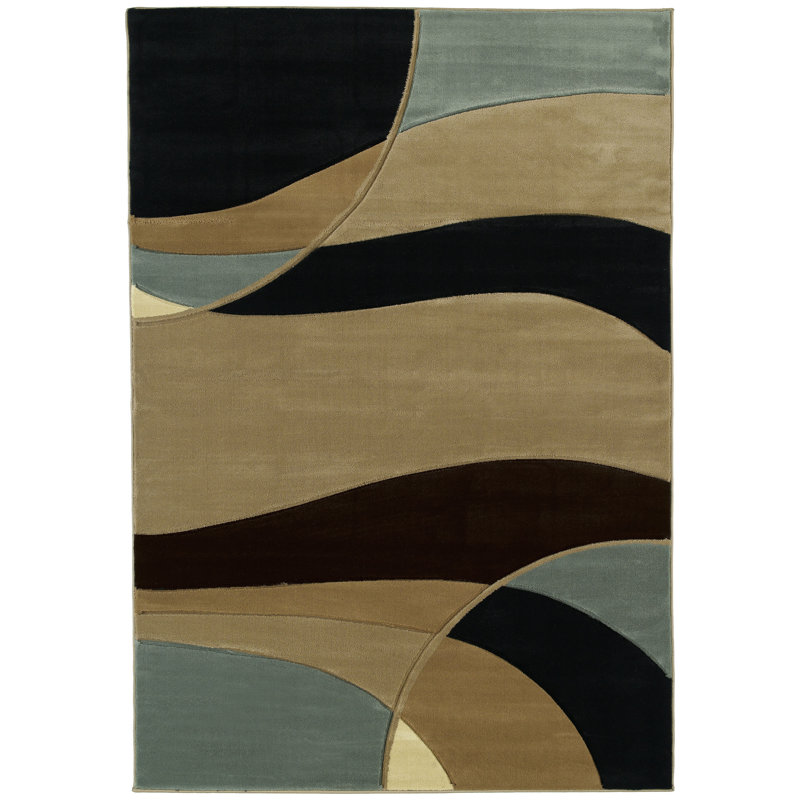 Dov Abstract Indoor Rug, Rectangle 1'10" x 3'