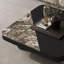 Table basse italienne en pierre carrée micro-cristalline